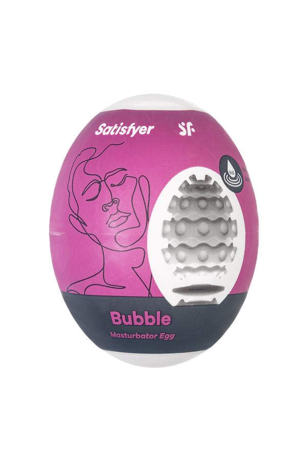 Satisfyer Bubble Masturbator Egg – Elastik Yumurta Mastürbatör, Kabarcıklı İç Doku, Skin‑Like Elastomer, Kaygan İç Yüzey, Tek Beden, Taşınabilir ve Gizli Tasarım Satisfyer Bubble Masturbator Egg – Elastik Yumurta Mastürbatör, Kabarcıklı İç Doku, Skin‑Like Elastomer, Kaygan İç Yüzey, Tek Beden, Taşınabilir ve Gizli Tasarım