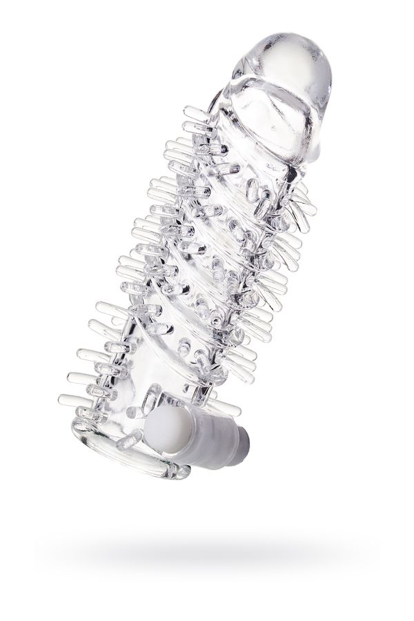 Fril Şeffaf TPR Penis Kılıfı 13,4 cm - Titreşim Uyumlu Esnek Kılıf