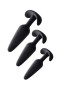 Pleasure Eridani Silikon Anal Plug Seti 3'lü | Yumuşak Silikon, Siyah, 3 Farklı Boy Pleasure Eridani Silikon Anal Plug Seti 3'lü | Yumuşak Silikon, Siyah, 3 Farklı Boy