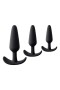 Pleasure Eridani Silikon Anal Plug Seti 3'lü | Yumuşak Silikon, Siyah, 3 Farklı Boy Pleasure Eridani Silikon Anal Plug Seti 3'lü | Yumuşak Silikon, Siyah, 3 Farklı Boy