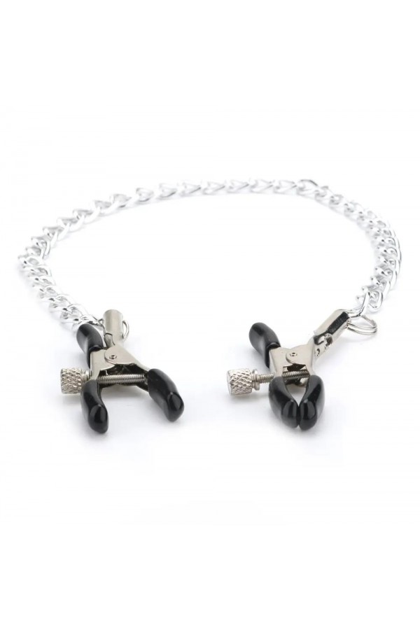 BDSM Zincirli Göğüs Ucu Kelepçesi