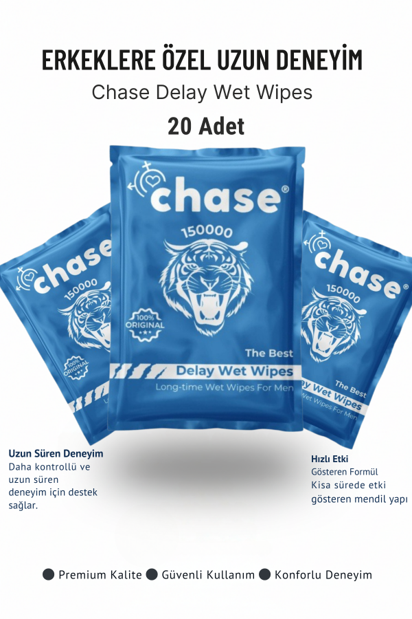 20 Adet Erkekler için Uzun Deneyim Rötar Mendil