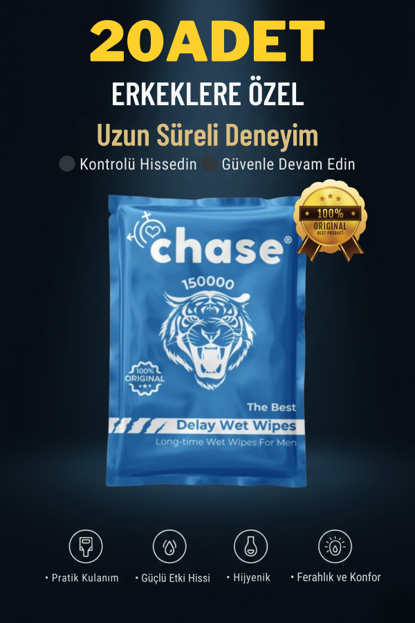 20 Adet Erkekler için Uzun Deneyim Rötar Mendil