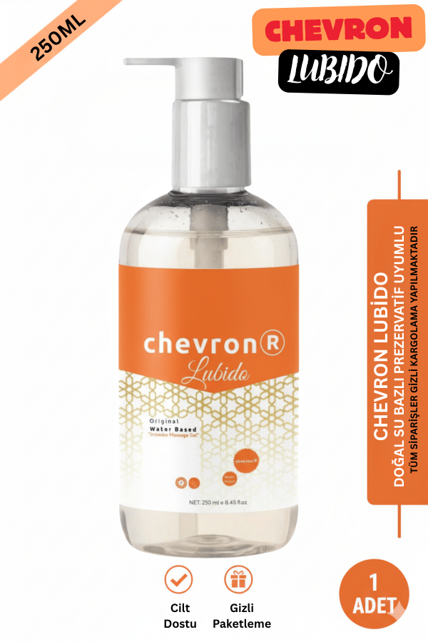 Chevron Lubido 250 Ml Su Bazlı Jel - Uzun Süreli Etkili İpeksi Dokunuş Chevron Lubido 250 Ml Su Bazlı Jel - Uzun Süreli Etkili İpeksi Dokunuş