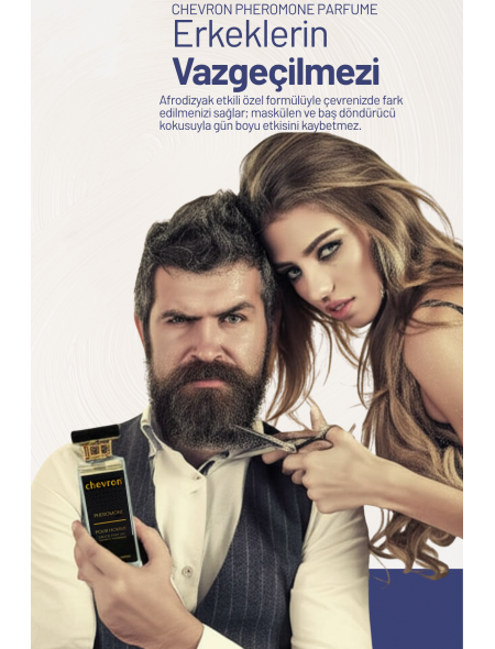 Chevron Pheromone Etkili Afrodizyak Kalıcı EDP Parfüm 50 ml