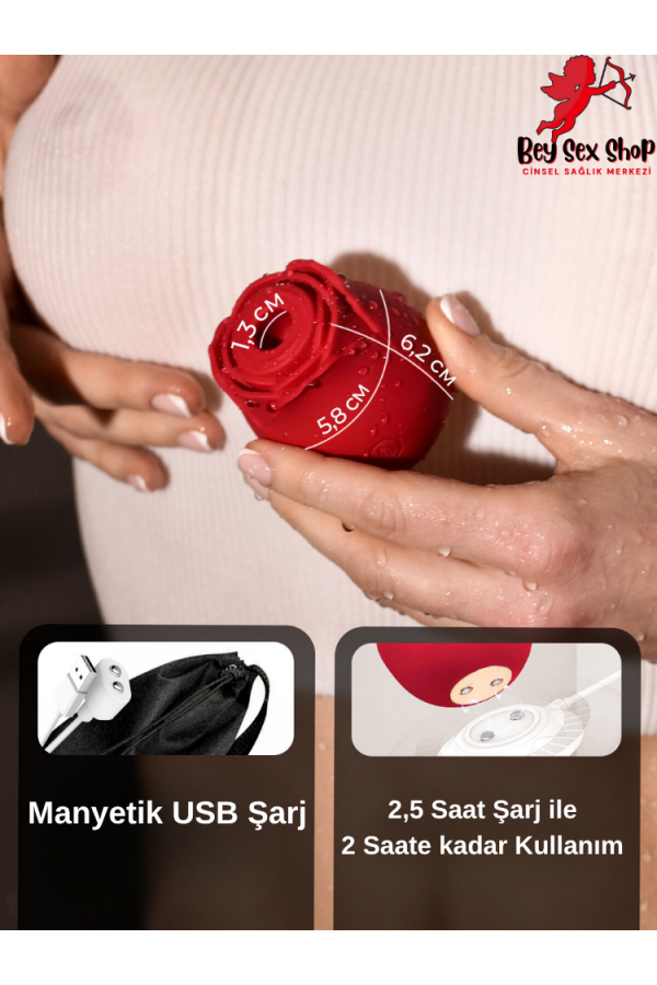 Klitoris Emişli Gül Vibratör Klitoris Emişli Gül Vibratör