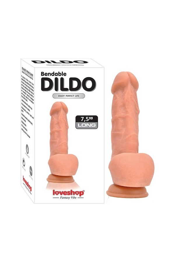 Bendable Dildo 19 cm Süper Realistik Kıkırdaklı Et Dokulu Penis