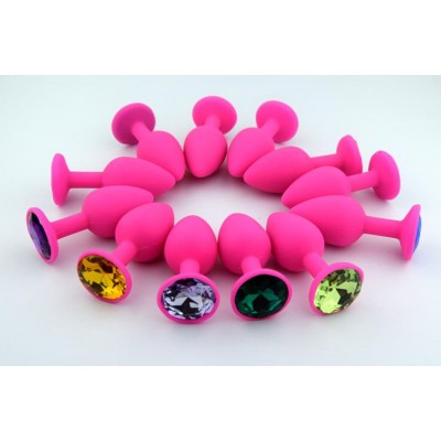 Silikon Anal Plug Pembe ( Tıkaç )