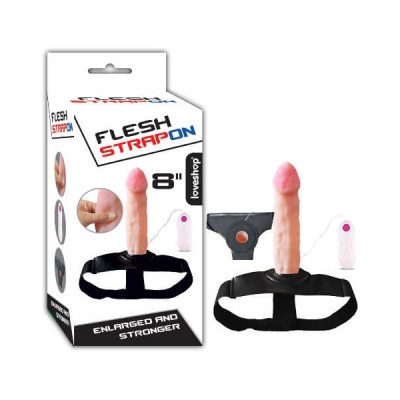 Içi Boş 20 Cm Titreşimli Belden Bağlamalı Penis Strapon