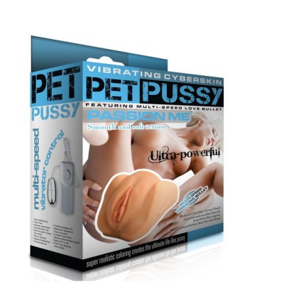 Cyberskin Pet Pussy Titreşimli Realistik Vajina