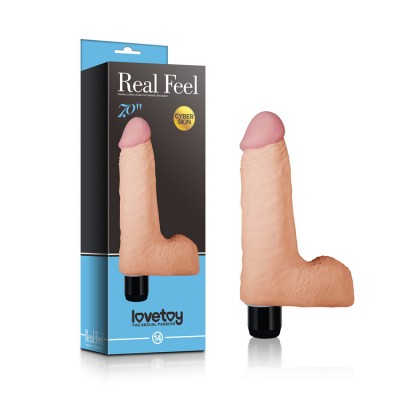 Real Feel Cyberskin 18 CM Titreşimli Vibratör Penis