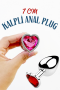 7CM Kalpli Taşlı Gümüş Metal Anal Plug