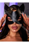 Deri Kedi Kız Maskesi Deri Kedi Kız Maskesi