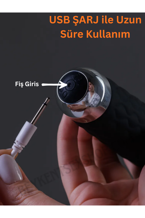 Female Wand Massager USB Şarjlı Güçlü Vibratör