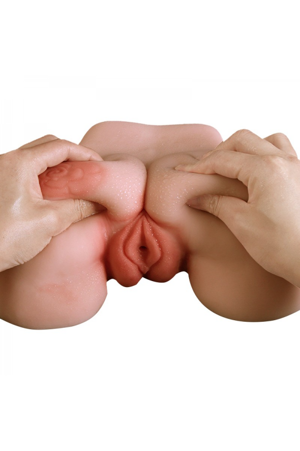 Sexy Ass Titreşimli Gerçekçi Çift Girişli Kalça Matürbatör