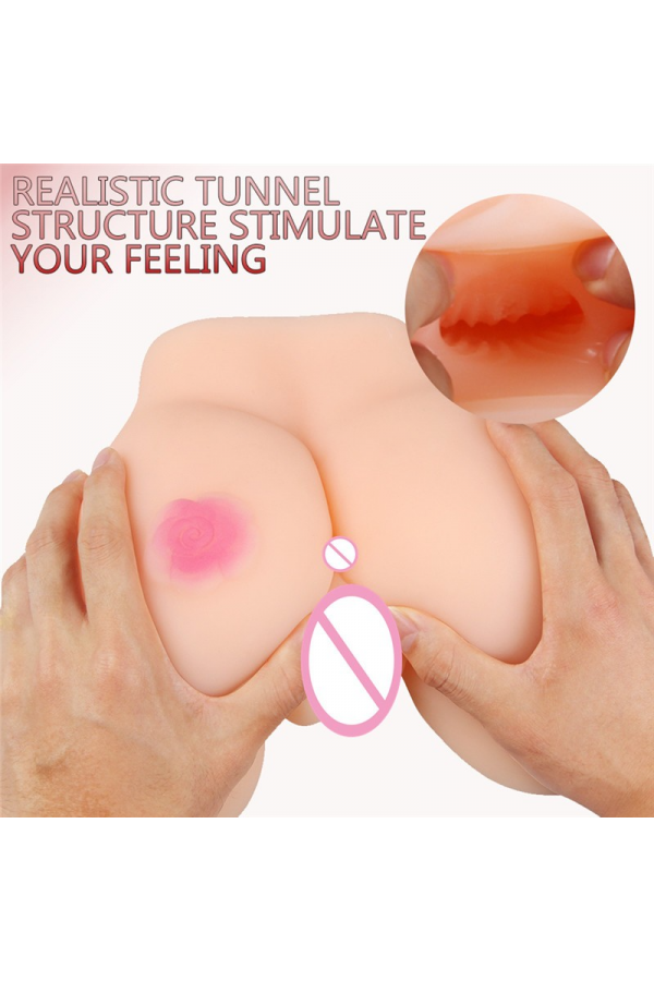 Sexy Ass Titreşimli Gerçekçi Çift Girişli Kalça Matürbatör