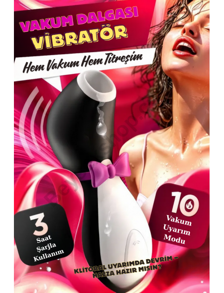 Satisfyer Penguin Klitoral Uyarıcı – Air Pulse Teknolojisi, Manyetik USB Şarj, Su Geçirmez, Sessiz ve Şık Tasarım (Orijinal Kutulu)