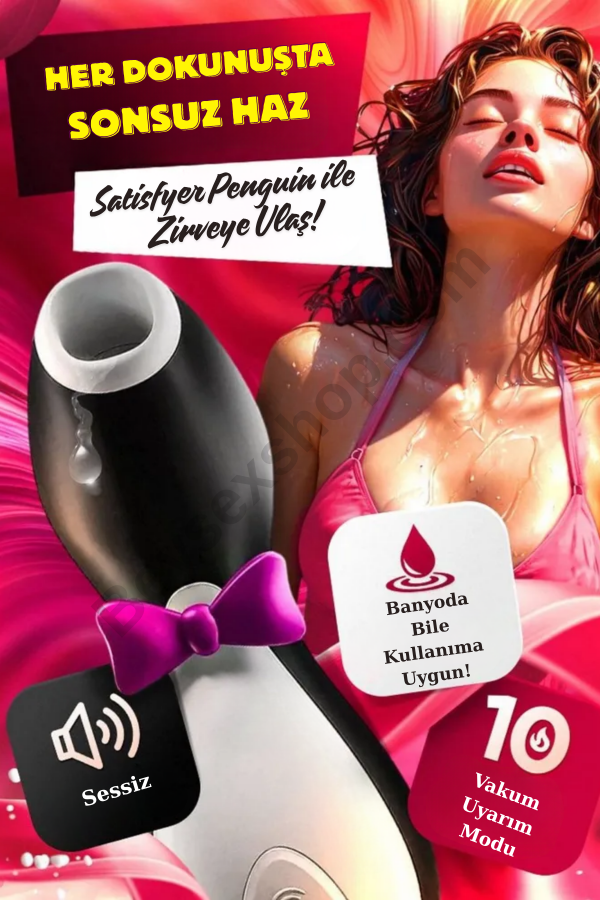 Satisfyer Penguin Klitoral Uyarıcı – Air Pulse Teknolojisi, Manyetik USB Şarj, Su Geçirmez, Sessiz ve Şık Tasarım (Orijinal Kutulu) Satisfyer Penguin Klitoral Uyarıcı – Air Pulse Teknolojisi, Manyetik USB Şarj, Su Geçirmez, Sessiz ve Şık Tasarım (Orijinal Kutulu)