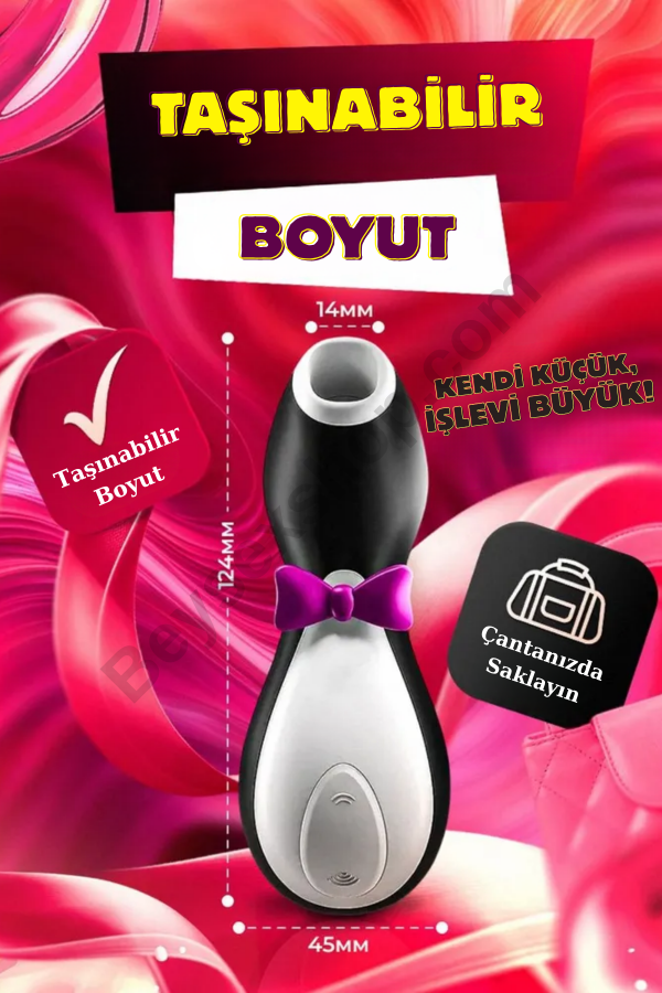 Satisfyer Penguin Klitoral Uyarıcı – Air Pulse Teknolojisi, Manyetik USB Şarj, Su Geçirmez, Sessiz ve Şık Tasarım (Orijinal Kutulu) Satisfyer Penguin Klitoral Uyarıcı – Air Pulse Teknolojisi, Manyetik USB Şarj, Su Geçirmez, Sessiz ve Şık Tasarım (Orijinal Kutulu)