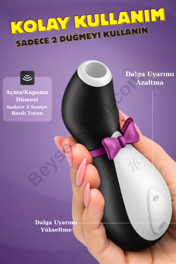 Satisfyer Penguin Klitoral Uyarıcı – Air Pulse Teknolojisi, Manyetik USB Şarj, Su Geçirmez, Sessiz ve Şık Tasarım (Orijinal Kutulu) Satisfyer Penguin Klitoral Uyarıcı – Air Pulse Teknolojisi, Manyetik USB Şarj, Su Geçirmez, Sessiz ve Şık Tasarım (Orijinal Kutulu)