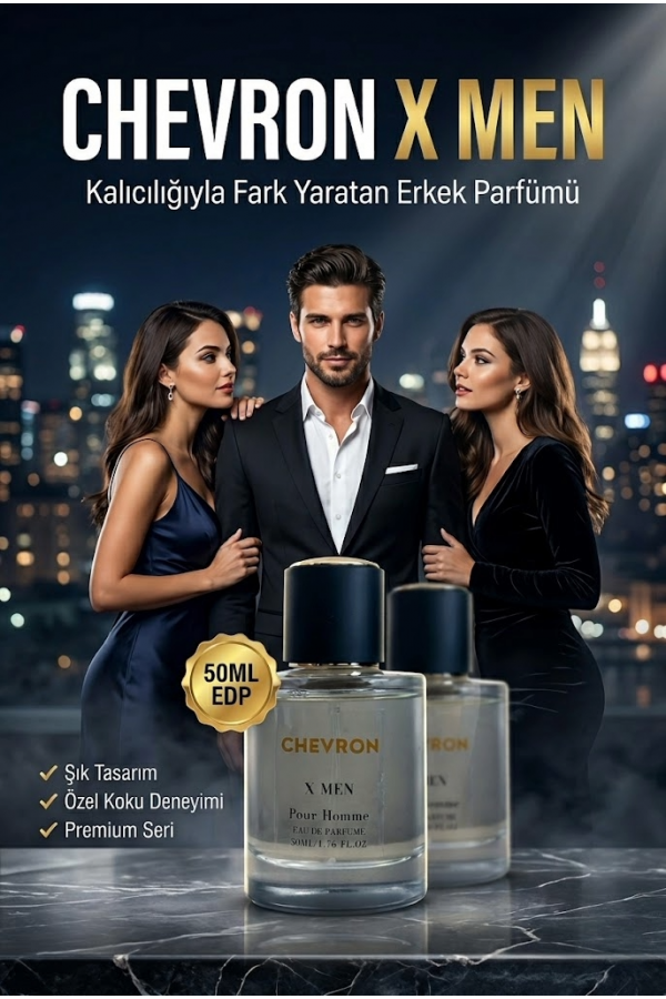X Men Erkek Parfümü 50ML EDP %22 Esans Günlük Kullanım Erkek Kokusu
