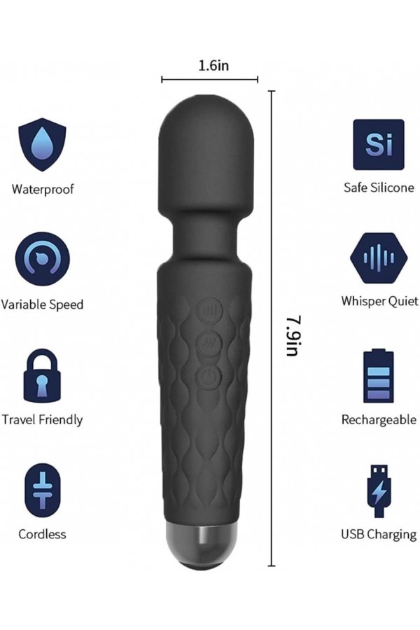 Female Wand Massager USB Şarjlı Vibratör