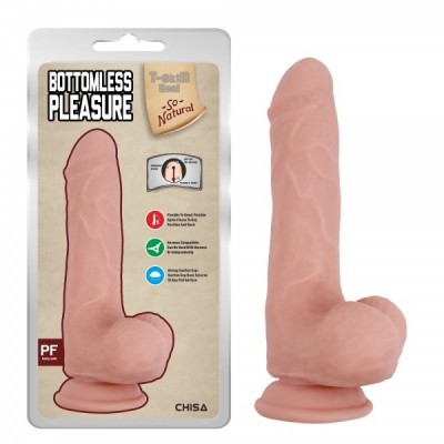 20 CM Çift Katmanlı Testisli Vantuzlu Dildo