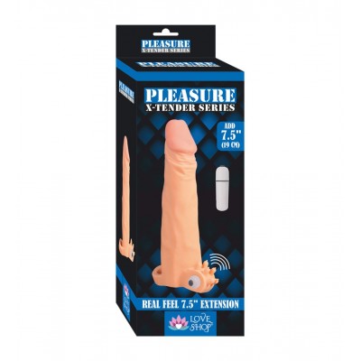 Pleasure X-Tender Series Realistik Titreşimli Penis Kılıfı