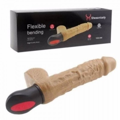 Flexible Bending güçlü Titreşimli Penis Vibratör