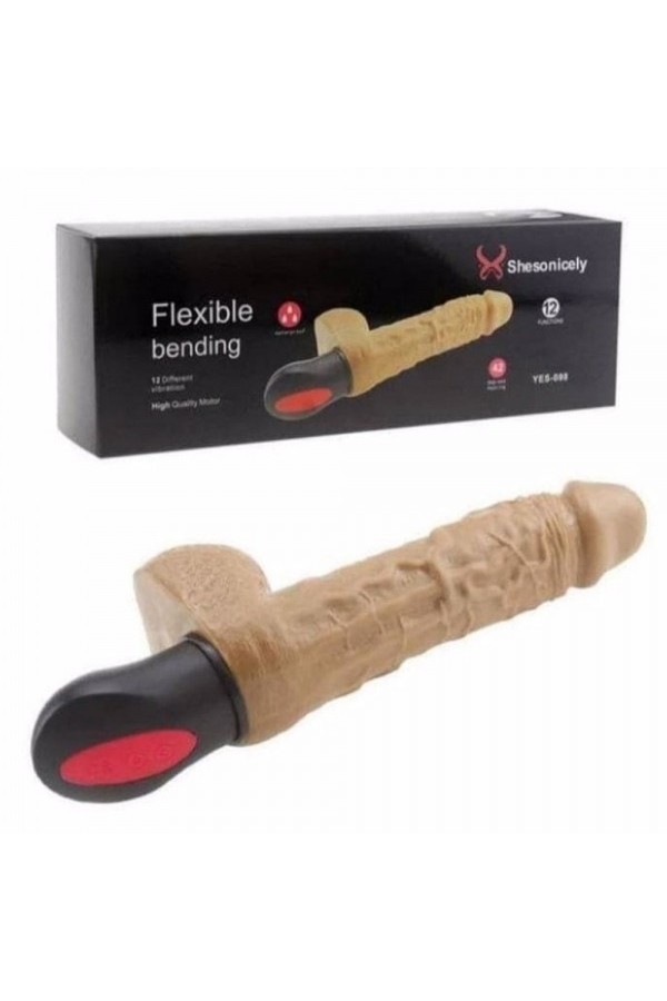 Flexible Bending güçlü Titreşimli Penis Vibratör