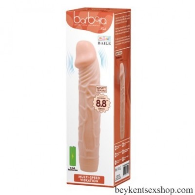 Güçlü Titreşimli 23Cm Realistik Vibratör Gerçekci Penis Dildo