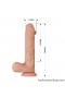 26 Cm Titreşimli Gerçekçi Kalın Dildo Penis