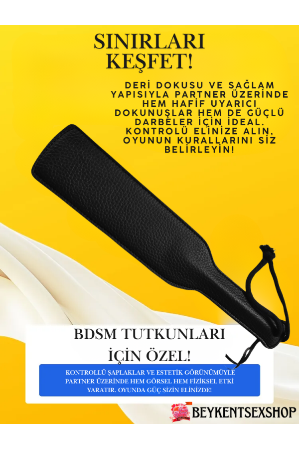 BDSM Fetiş Siyah Şaplak | Deri Dokulu Dayanıklı Erotik Şaplak | Çiftlere Özel Fantazi Oyuncağı | Fetiş Aksesuar | Tutkulu Anlar İçin Şık ve Sağlam BDSM Şaplak BDSM Fetiş Siyah Şaplak | Deri Dokulu Dayanıklı Erotik Şaplak | Çiftlere Özel Fantazi Oyuncağı | Fetiş Aksesuar | Tutkulu Anlar İçin Şık ve Sağlam BDSM Şaplak