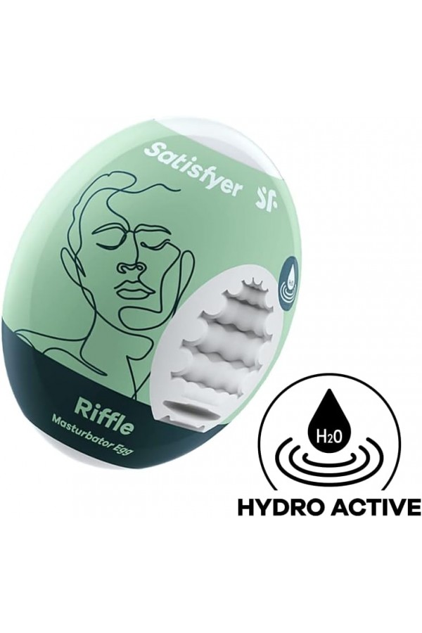 Satisfyer Masturbator Egg Riffle – Elastik Mastürbatör Yumurta, Dalgalı İç Doku, Esnek TPE, Tek Beden, Taşınabilir ve Gizli Tasarım Satisfyer Masturbator Egg Riffle – Elastik Mastürbatör Yumurta, Dalgalı İç Doku, Esnek TPE, Tek Beden, Taşınabilir ve Gizli Tasarım
