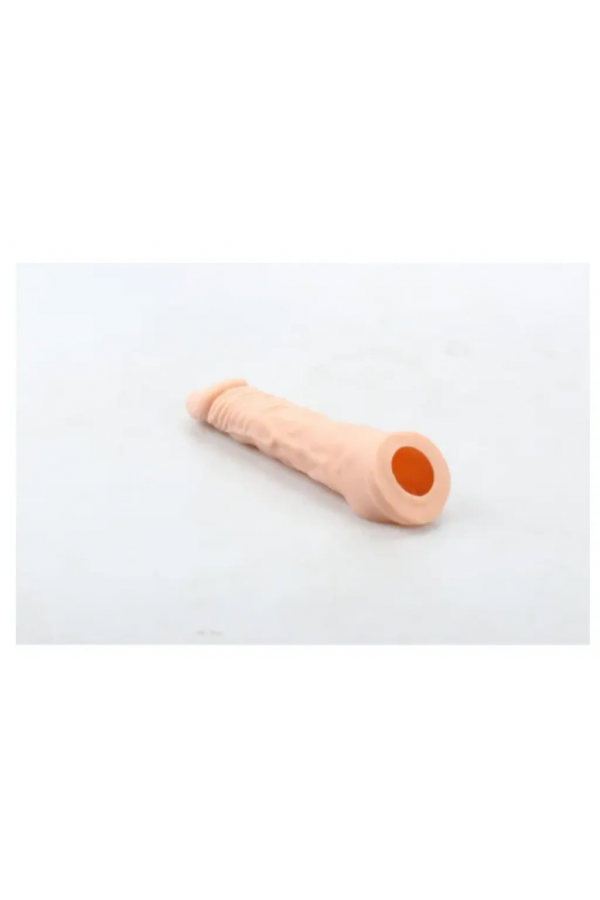 Ucu Dolgulu Realistik 18 CM Penis Kılıfı Uzatıcı Kılıf 3 CM Dolgu TPR Malzeme Esnek ve Konforlu Kullanım