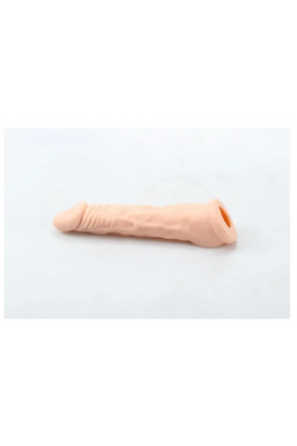 Ucu Dolgulu Realistik 18 CM Penis Kılıfı Uzatıcı Kılıf 3 CM Dolgu TPR Malzeme Esnek ve Konforlu Kullanım