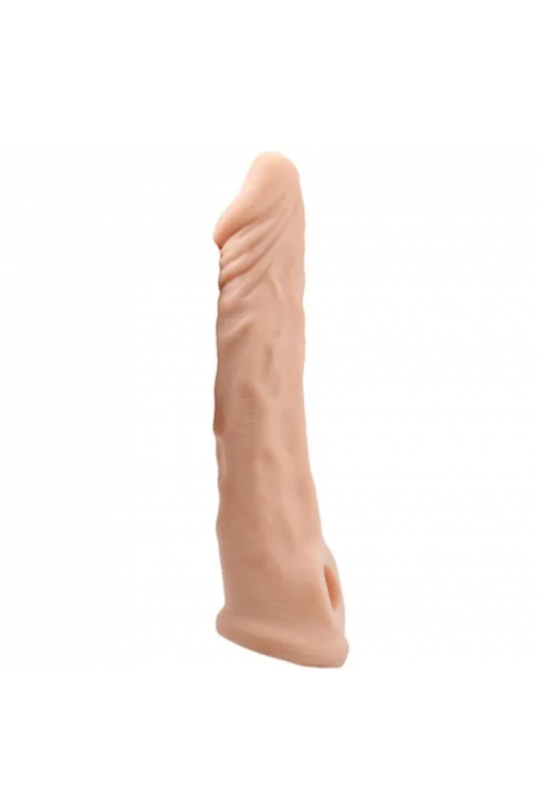 Ucu Dolgulu Realistik 18 CM Penis Kılıfı Uzatıcı Kılıf 3 CM Dolgu TPR Malzeme Esnek ve Konforlu Kullanım
