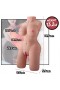 Yarım Boy Gerçekçi Torso Mastürbatör – 3 Girişli Premium TPE, 6 kg Yarım Boy Gerçekçi Torso Mastürbatör – 3 Girişli Premium TPE, 6 kg